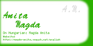 anita magda business card